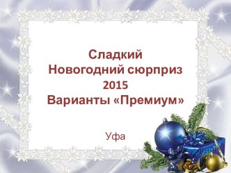 Сладкий Новогодний сюрприз 2015Варианты Премиум