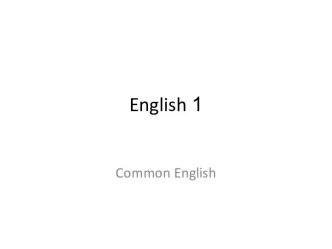 English