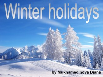 Winter holidays