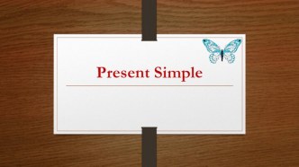 Present simple