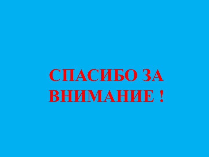 СПАСИБО ЗА ВНИМАНИЕ !