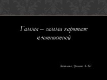 Гамма-гамма каротаж плотностной