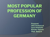 Most popular profession of Germany
