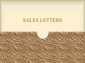 Sales Letter