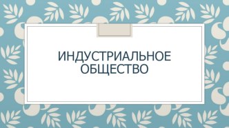 Индустриальное общество