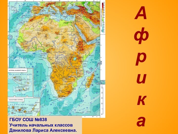 А ф р и к аГБОУ СОШ №838Учитель начальных классовДанилова Лариса Алексеевна.