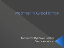 Weather in great britain