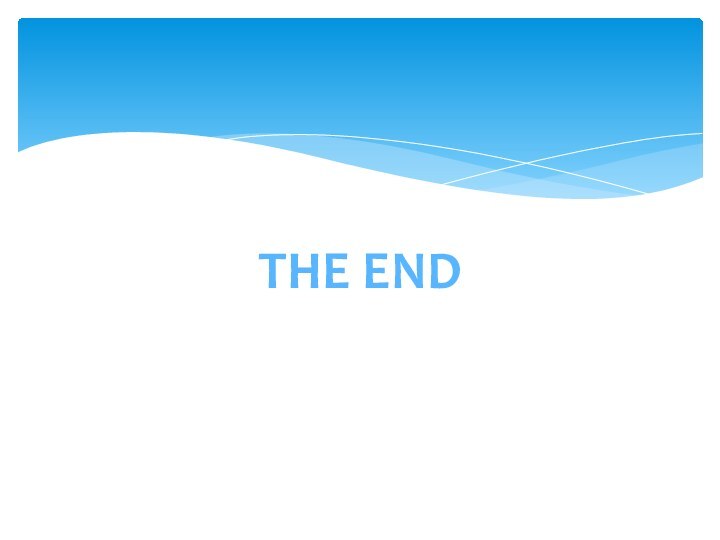 The EndThe end