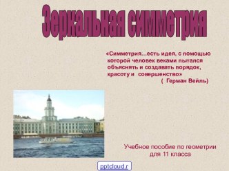 Зеркальная симметрия в геометрии