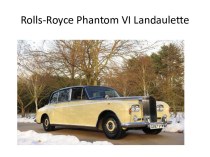 Rolls-royce phantom vi landaulette