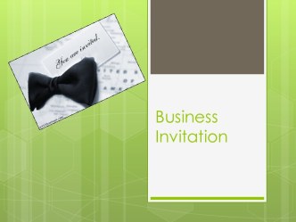 Business invitation