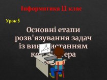 Яких етапів слід дотримуватися при розв'язуванні задач за допомогою комп'ютера?