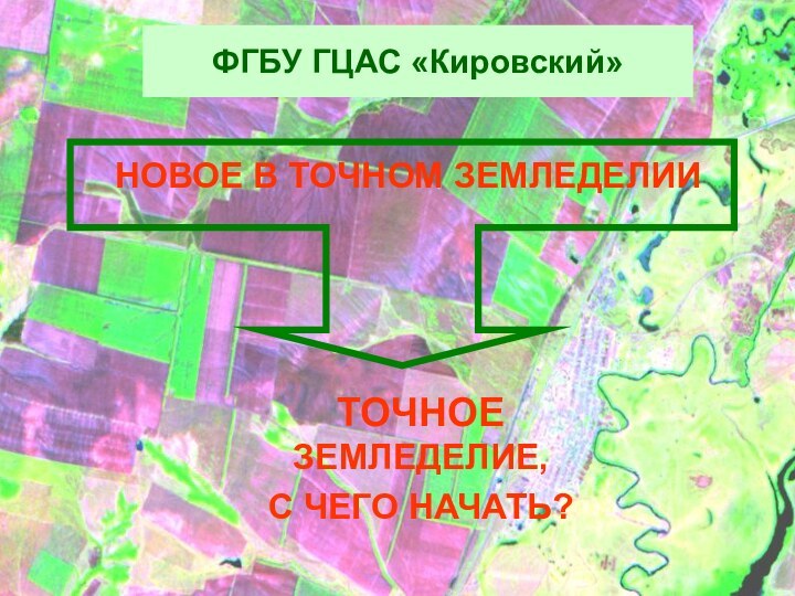 ФГБУ ГЦАС «Кировский»НОВОЕ В ТОЧНОМ ЗЕМЛЕДЕЛИИТОЧНОЕ ЗЕМЛЕДЕЛИЕ,С ЧЕГО НАЧАТЬ?