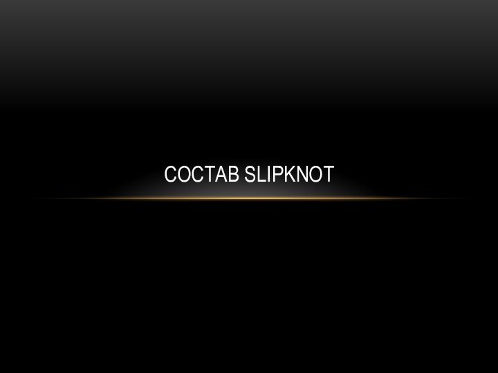 Состав SLIPKNOT