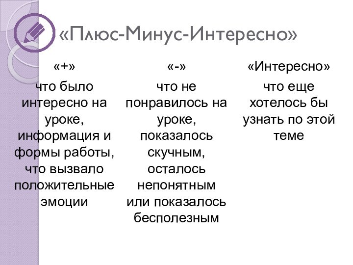 «Плюс-Минус-Интересно»