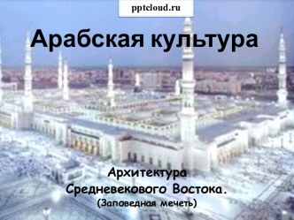 Арабская культура. Архитектура Средневекового Востока