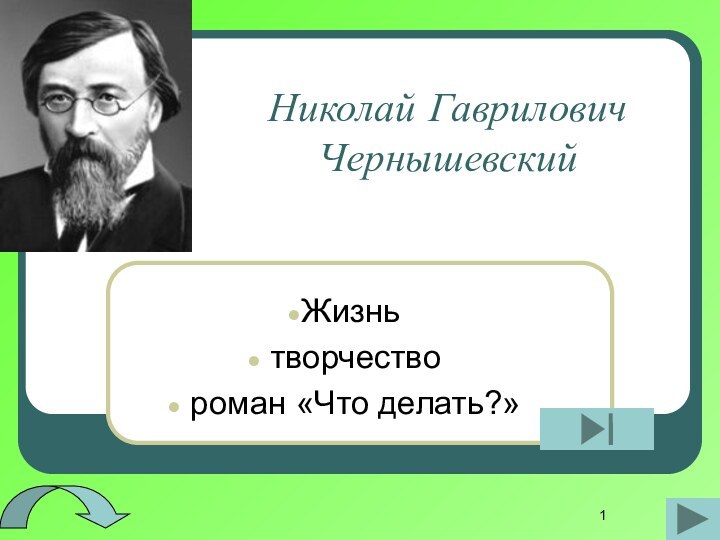 Николай Гаврилович ЧернышевскийЖизнь творчество роман «Что делать?»