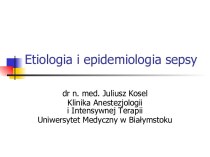 Etiologia i epidemiologia sepsy