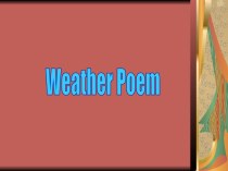 Weather poems