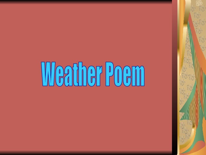 Weather Poem