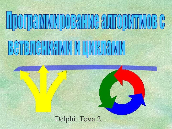 Программирование алгоритмов с   ветвлениями и цикламиDelphi. Тема 2.