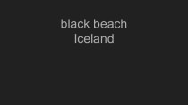Black beach Iceland