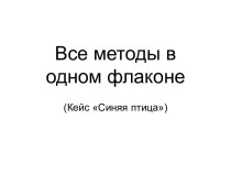 Все методы в одном флаконе (Кейс Синяя птица)