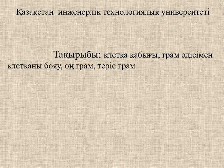 Қазақстан инженерлік технологиялық университеті