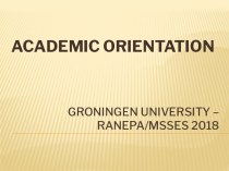 Academic orientation