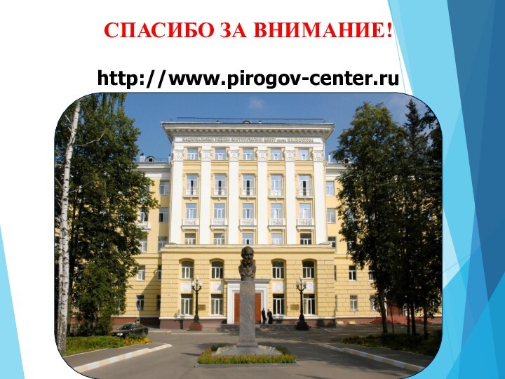 СПАСИБО ЗА ВНИМАНИЕ!  http://www.pirogov-center.ru