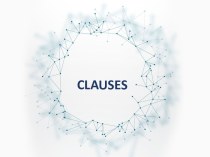 Clauses of purpose, result, reason