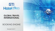 Global travel international. Booking engine