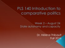PLS 140 Introduction to comparative politics. State structures in the developing world