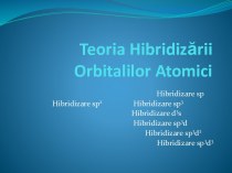 Teoria hibridizării orbitalilor atomici