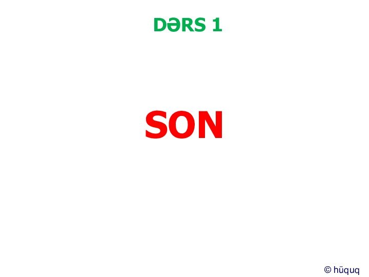 DƏRS 1SON© hüquq