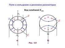 Поля в кольцевом и дисковом резонаторах