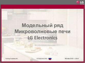 Модельный ряд микроволновые печи LG Electronics