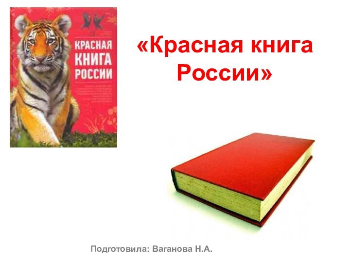 «Красная книга  России» Подготовила: Ваганова Н.А.