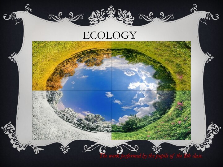 ECOLOGYThe work performed by the pupils of the 8th class.
