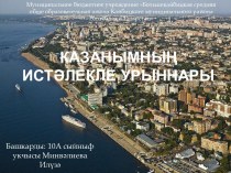 Казанымның истәлекле урыннары