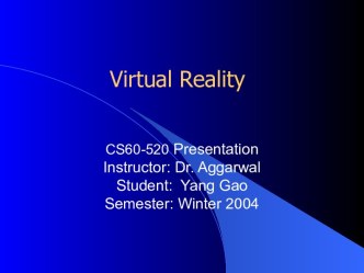 Virtual reality