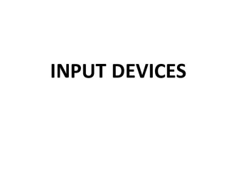 Input devices