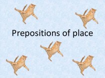 Prepositions of place