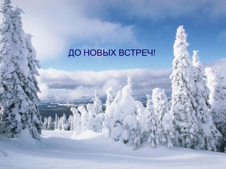 ДО НОВЫХ ВСТРЕЧ!