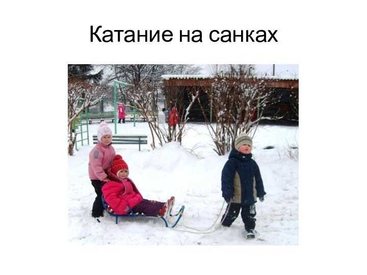 Катание на санках