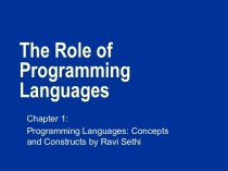 Programming Languages: Concepts and Constructs by Ravi Sethi