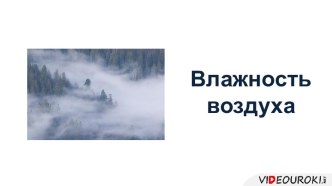 Влажность воздуха