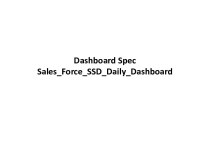 Dashboard Spec Aspen Sales Force