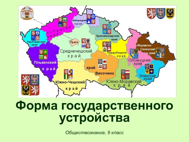 Форма государственного устройстваОбществознание, 9 класс