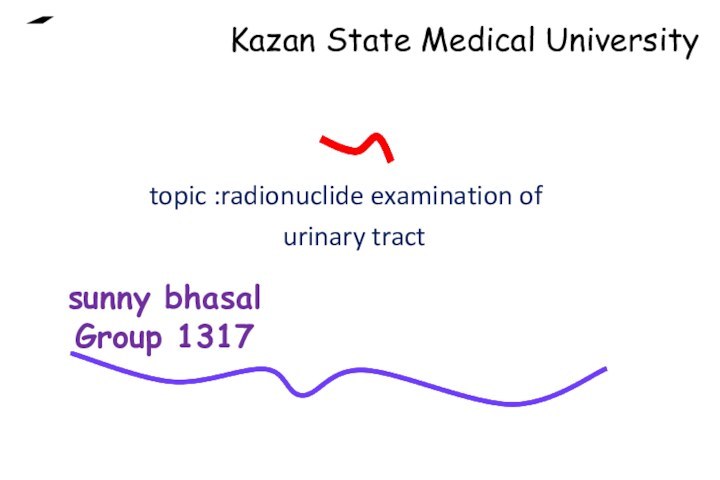 Kazan State Medical Universitytopic :radionuclide examination of urinary tractsunny bhasal Group 1317